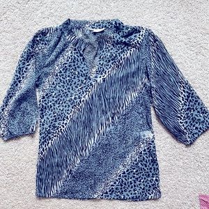 🔥Chiffon tunic top in animal print